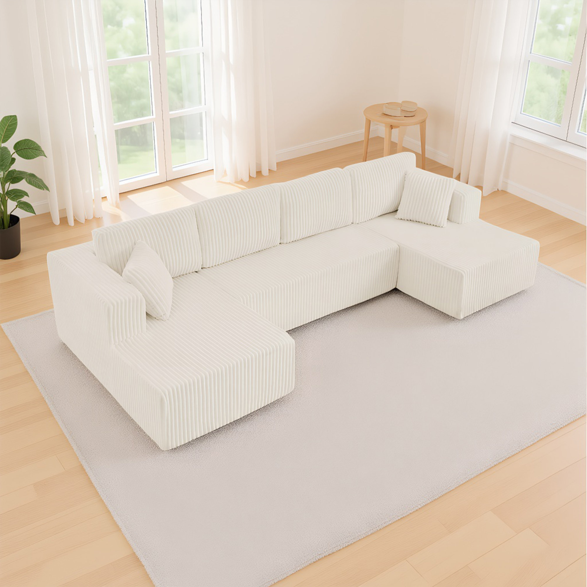 Wrought Studio U Shape Modular Sectional Sofa - Wayfair Canada