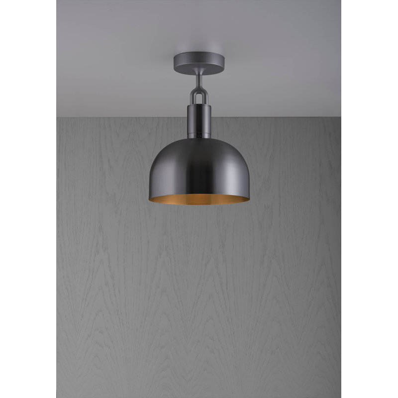 Semi Flush Mount, Medium, Gun Metal