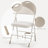 Padded Stackable Folding Chair Set of 6