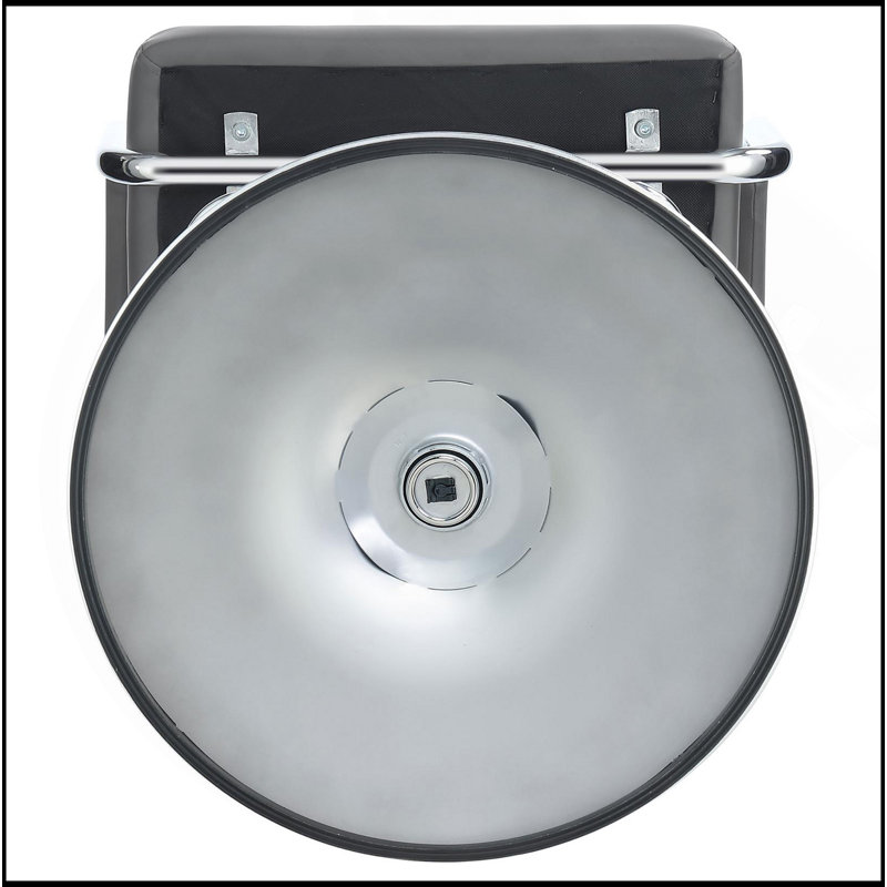 Tabouret de bar réglable gris et chrome
