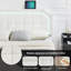 Faux Leather Floating Bed Frame, Upholstered Platform Bed Frame With Led Lights-1987289298-1987289296