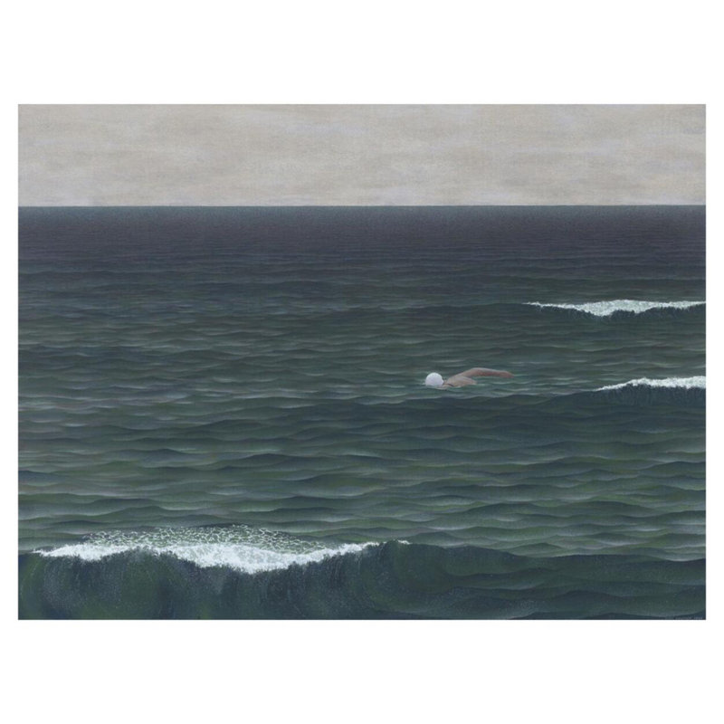 «Swimmer» par Alex Colville - estampe numérique, H 32 po x l 40 po