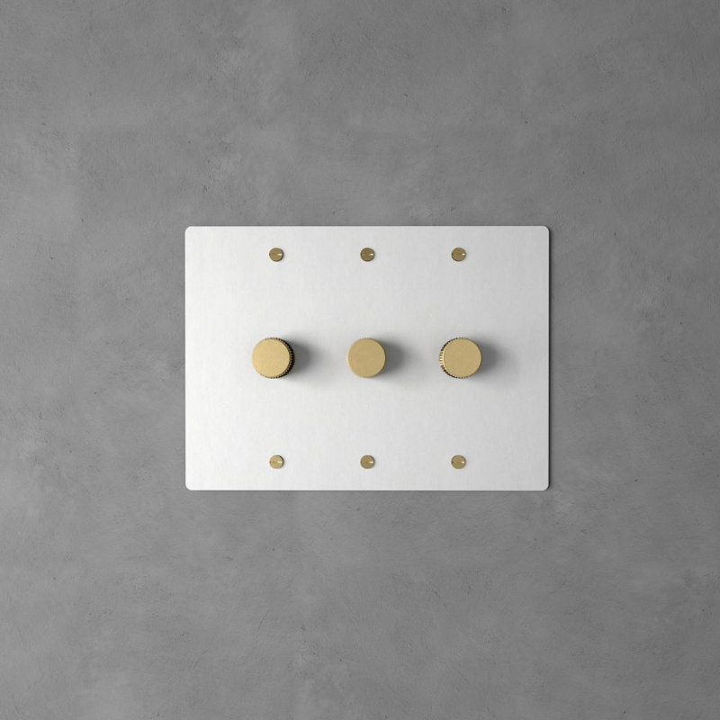 Gradateur en laiton Ozarke, White/Brass