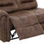 Canapé modulaire inclinable manuel en faux cuir Manasas 3 pièces de 97,8 po de largeur-96677590