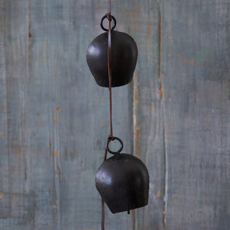 Black Iron Cow Bell Hanging
