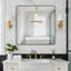 Miroir de salle de bain noir à rebord résistant aux rebords, miroir mural moderne en aluminium noir mat 24 x 36 pouces avec verre trempé, parfait pour la décoration de salle de bain ou de chambre à coucher contemporaine-1692371164-1692371136-1685016897