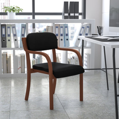 Chaise de salle d'attente en cuir Marthell