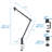 Mount-It Adjustable Microphone Boom Arm Suspension Scissor Stand For Studio and Gaming Microphones