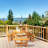 Tibbits Round Fir Outdoor Picnic Table With Umbrella Hole , 67'' in. W 67'' in. D