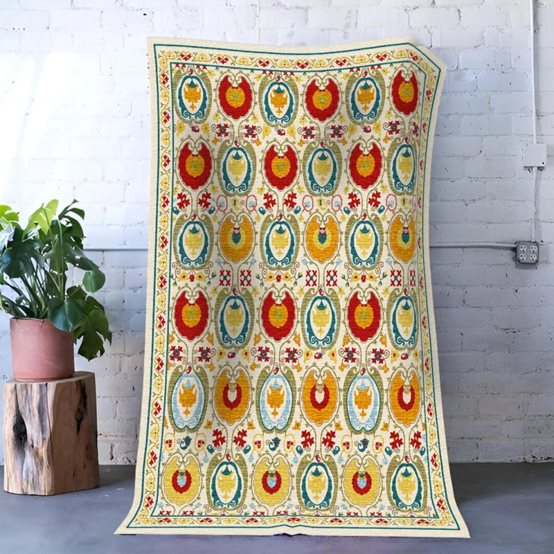 Tapis intérieur / extérieur Rectangle Sacorya, Rectangle 3 pi 4 po x 5 pi