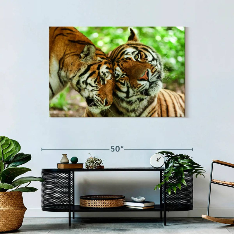 Brampt Loving Tigers, 30" H x 45" W