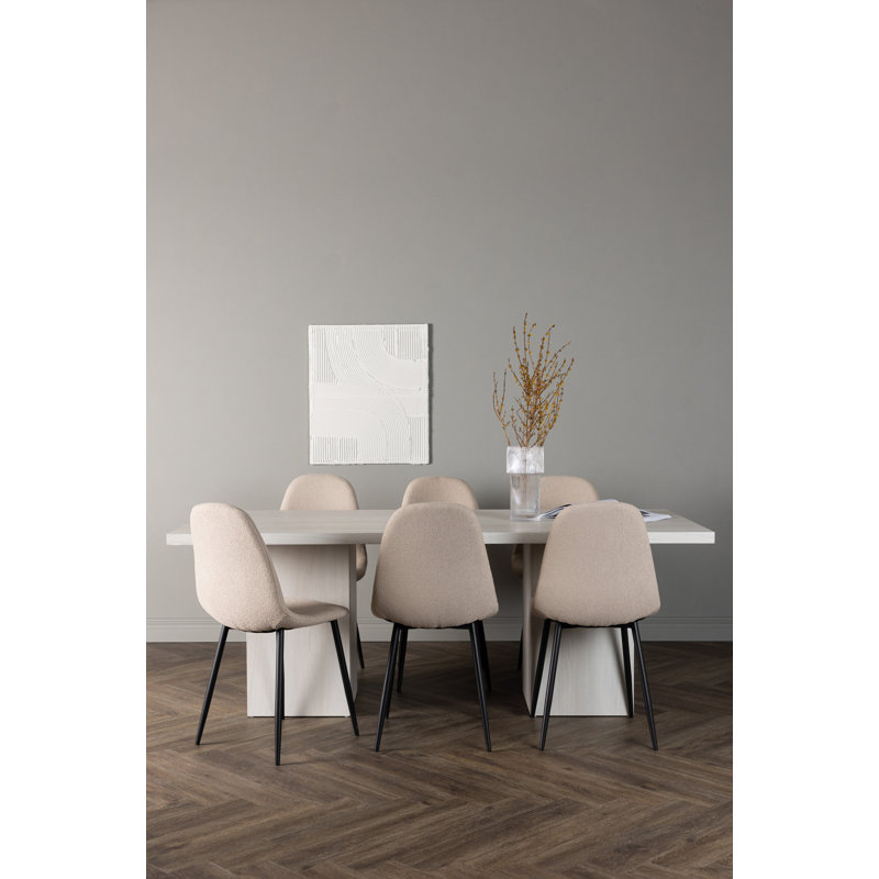 Oceanview 6 - Person Dining Set, Beige, Beige