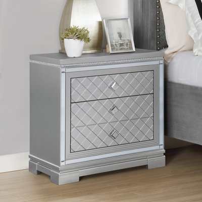 Isabelle 2-Drawer Nightstand With USB Ports