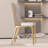 White Solid back side Chair(Set of 2)
