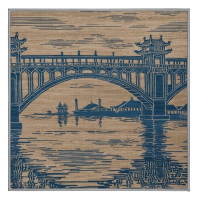 Machine Washable Art Deco Gray Area Rug