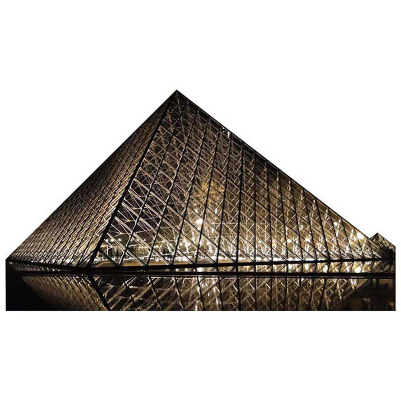 Accroche en carton pyramide du louvre