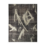 Distressed Homage Hand Knotted Wool Geometric Area Rug