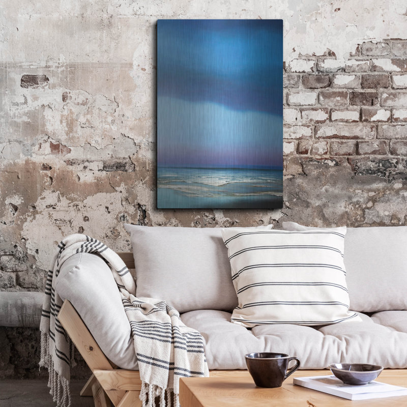 «Blue Symphony» par Michael Mote, art mural en métal, H 36 po x l 24 po