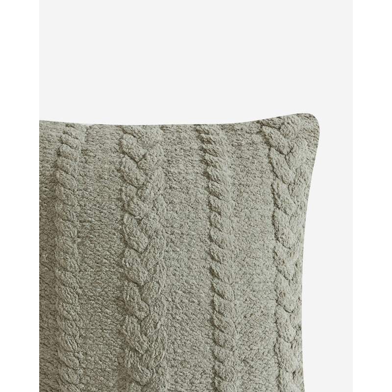 Braided Square Pillow Cover & Insert, Boulder