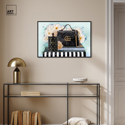 «Belaim Elements», reproduction d'art sur toile bleue par Art Remedy