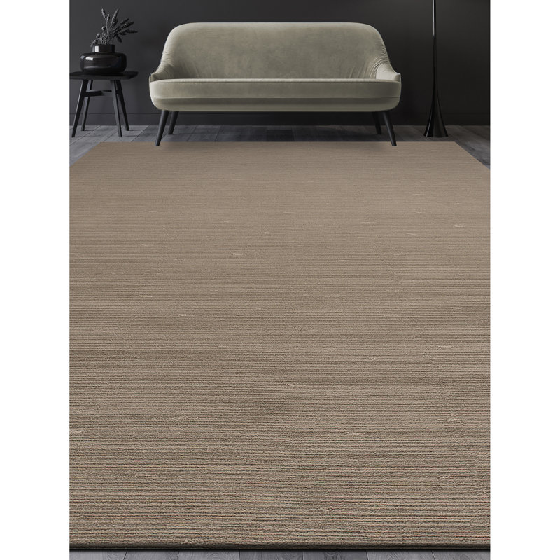 Striped Area Rug in Fresco/Beige, Rectangle 6' x 9'
