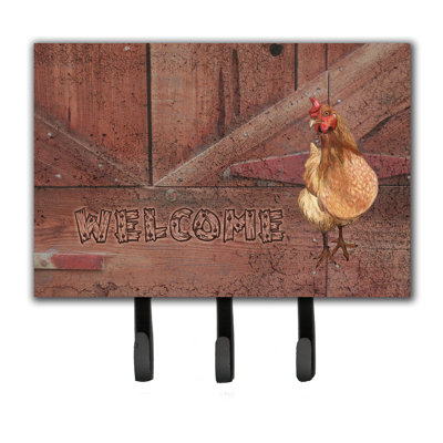 Porte-laisse de poule et crochet à clé welcome