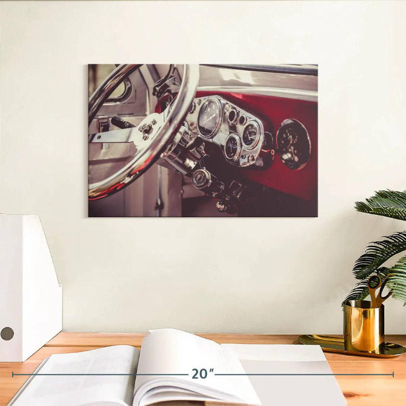 Mehar Retro Car Dashboard, 8" H x 12" W