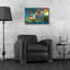 Art mural en verre 24 po x 16 po, "Church-1741672131