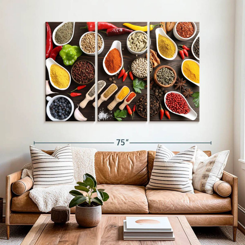 Yarlin Table Of Herbs And Spices, 42" H x 65" W
