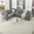 L Shape Modular Sectional Sofa,DIY Combination,Includes Three Single Chair And Three Corner-106853276