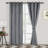 2 Panels Velvet Curtains with Tiebacks - Luxury Grommet Top Window Treatments Room Darkening Privacy Protect Drapes for Bedroom Living Room Home Decor-1793798281-1784952569