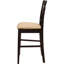 2 tabourets de comptoir de hauteur en cappuccino et beige - rehaussent vos tabourets décontractés