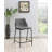 Upholstered Counter Stool with Metal Frame-907417103