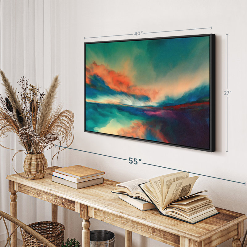 Abstract " Sunset Clouds Canvas Print ", 27" H x 40" W
