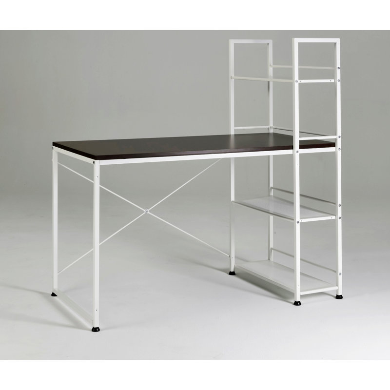 Reversible Smart Workstation Wooden Desk With Steel Frame