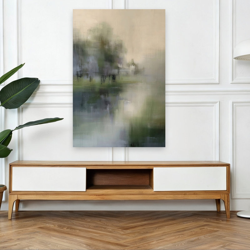 «Dreamy Morning», art mural contemporain abstrait