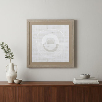 Organic Weave I Wood Brown Framed Wall Art