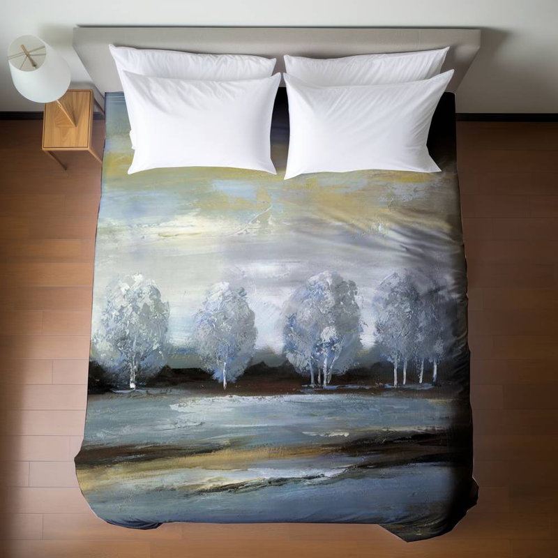 Housse de couette Grey Landscape | Literie Trees