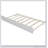 Platform Bed With Trundle, White