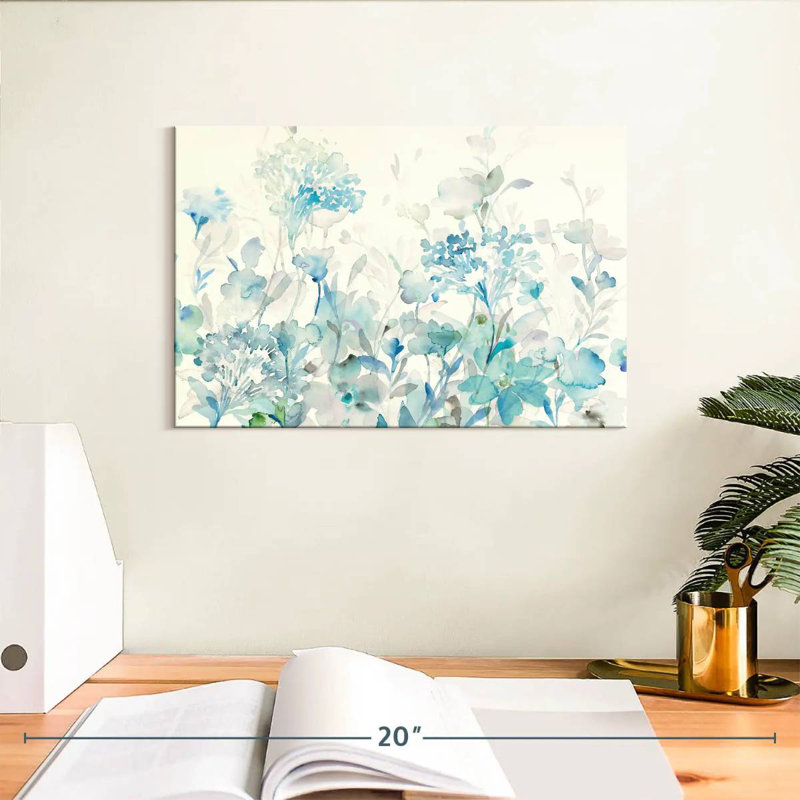 Avery Translucent Garden Blue, 8" H x 12" W
