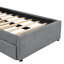 Lit plateforme tapissier avec lit gigogne, lit gigogne polyvalent et confortable, atmosphère classique-786075035-786075038