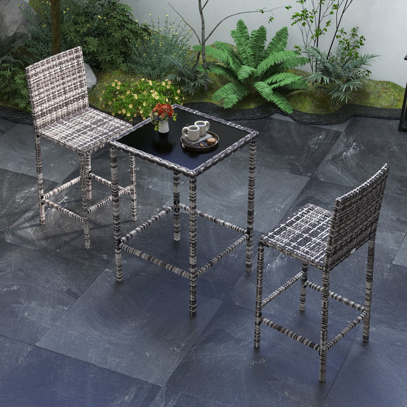 Wicker Bar Set