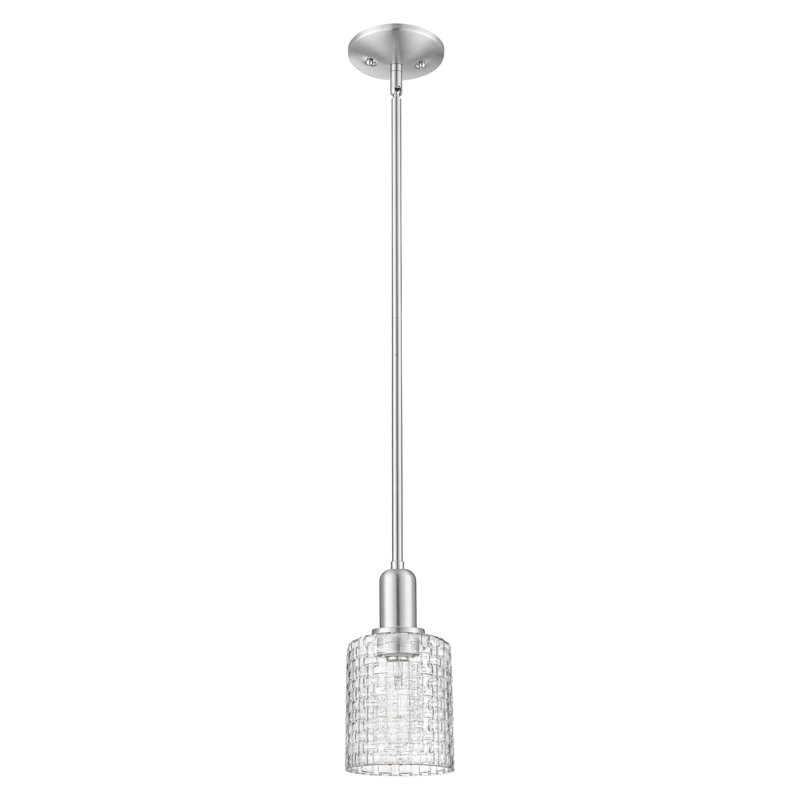 Arcadia - Cobbleskill - Mini-luminaire suspendu 5 po, Nickel satiné brossé