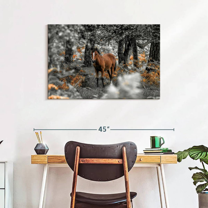 Brampt Horse Trails I, 24" H x 36" W