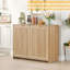 Armoire à poubelle double inclinable 2 x 10 gallons, armoire à poubelle cachée cannelée pour la cuisine-129401022