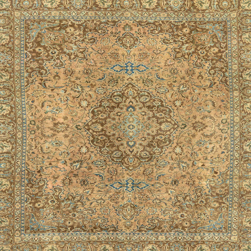 Abstract Indoor Rug, Square 3'
