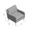 Fauteuil en cuir fleur 31 po Brigit-1873959706