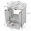 Meuble-lavabo de salle de bain avec lavabo-1233873241