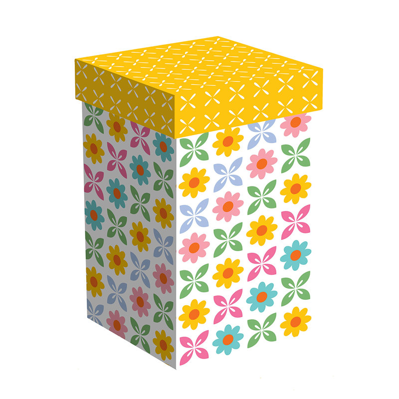 Floral Polka Dots Ceramic Perfect Cup, 17oz, Gift Box