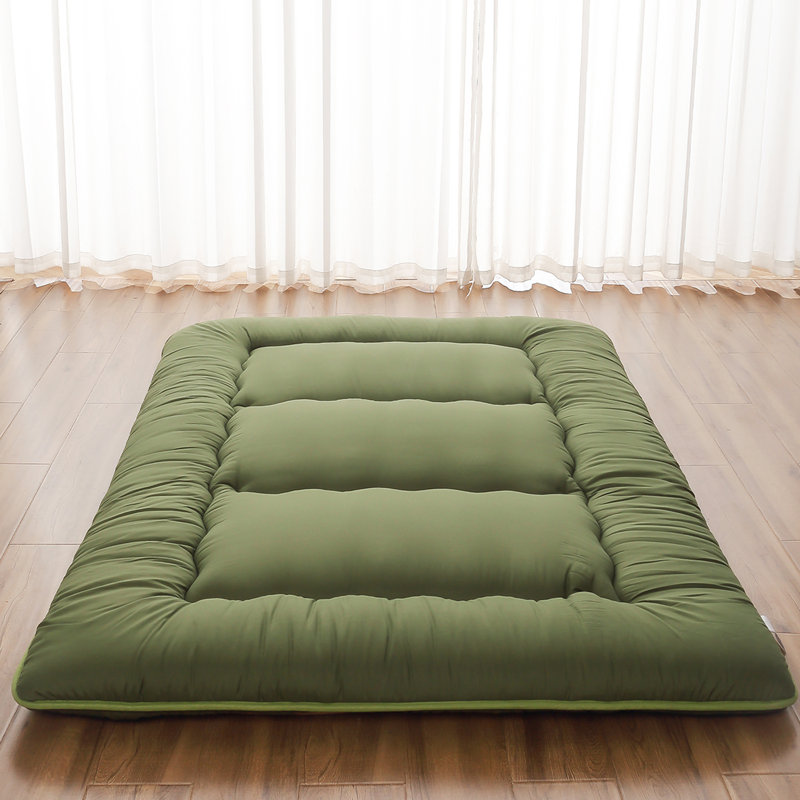 Streicher Japanese Floor Mattress, Futon Mattress with Washable Cover Japanese Futon Suitable for Camping, Guest, Twin, Green